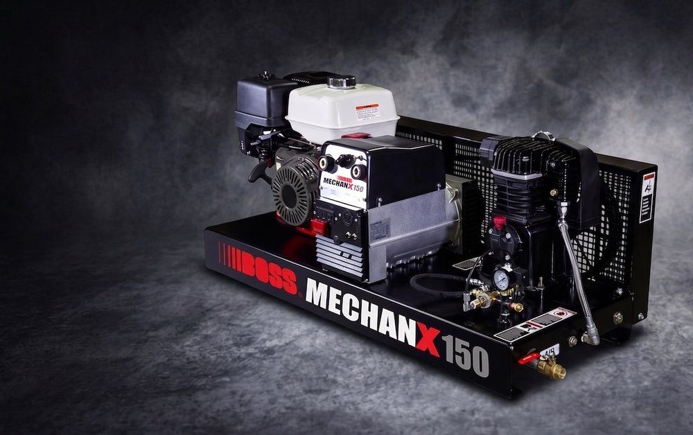 BOSS Mechanx compressor and generator unit