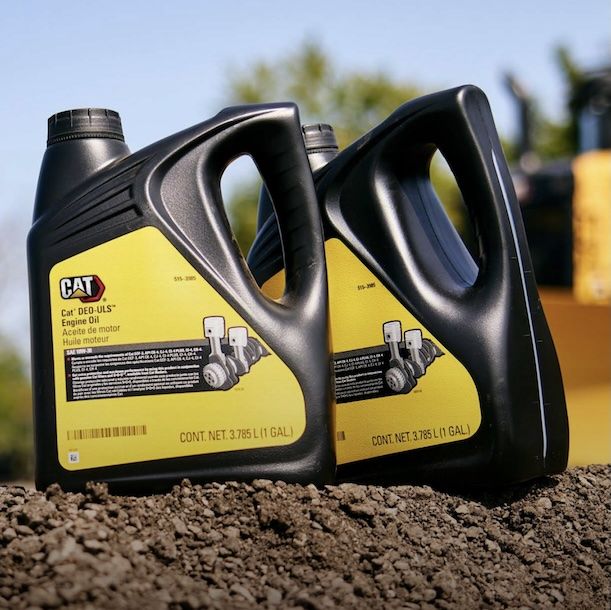 Genuine Cat DEO-ULS engine oil jugs